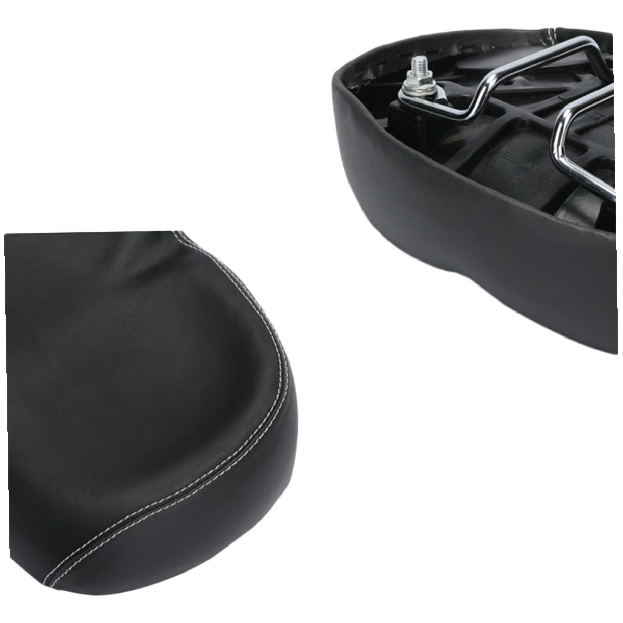 TOYANDONA Breites Sitzkissen extra Sattel Radfahren groß Erwachsene Fahrradsitz Sitzkissen Fahrrad Mountainbike Sitzkissen breiter Sitz für Fahrrad Mountainbikesitz Black