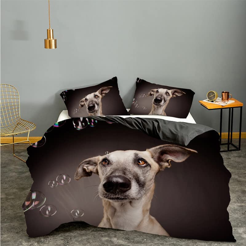 Housse de couette Chien Chocolat 240x260 pour une ambiance chaleureuse en chambre