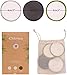 Chloven 30 Pack Reusable Makeup Remover Pads - Bamboo Cotton Rounds for Toner, Washable, Eco-Friendly for All Skin Types with Cotton Bag for Storage