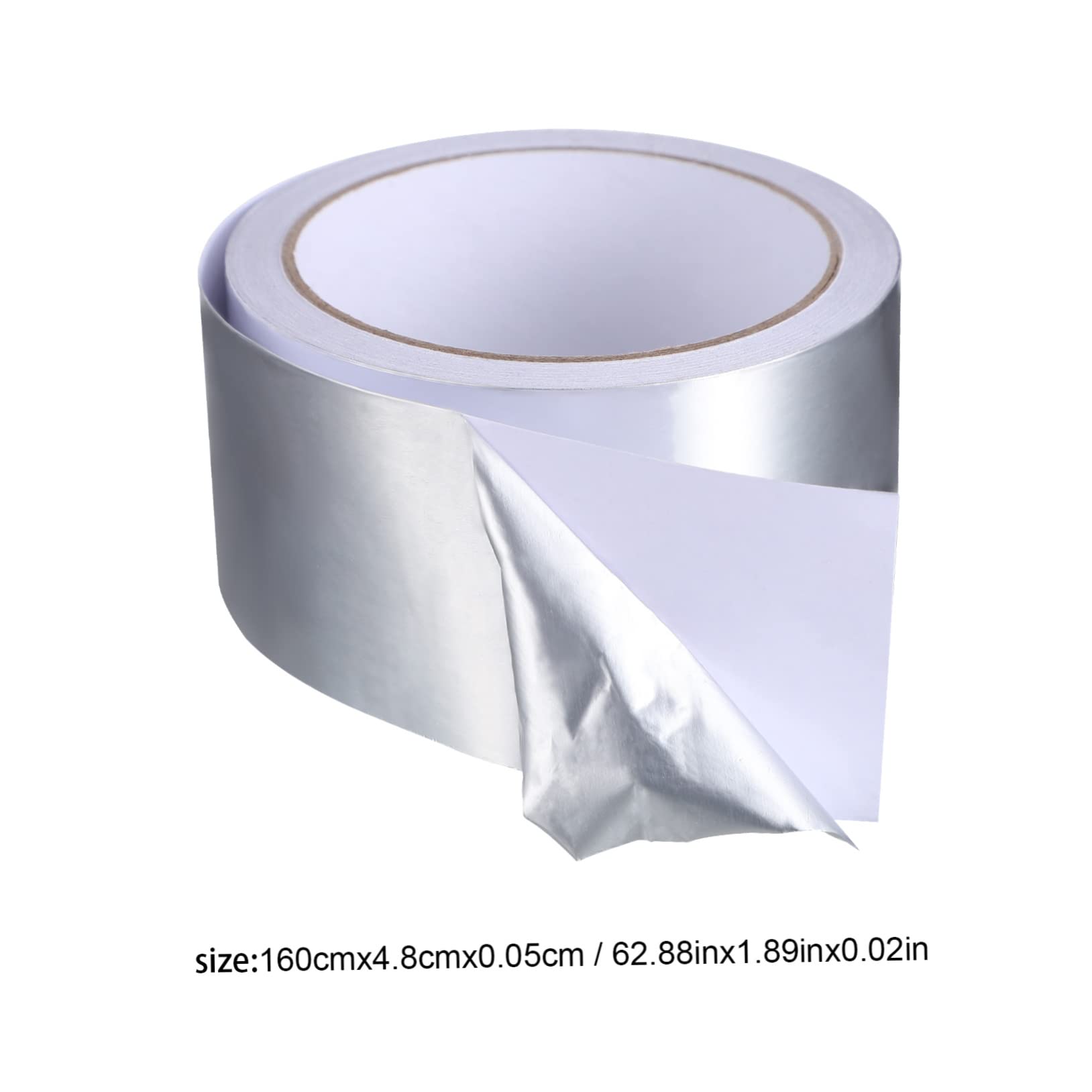 GLEAVI 1 Roll Aluminum Foil Tape Heat Insulation Exhaust Pipe Sealing HVAC Tape Foil