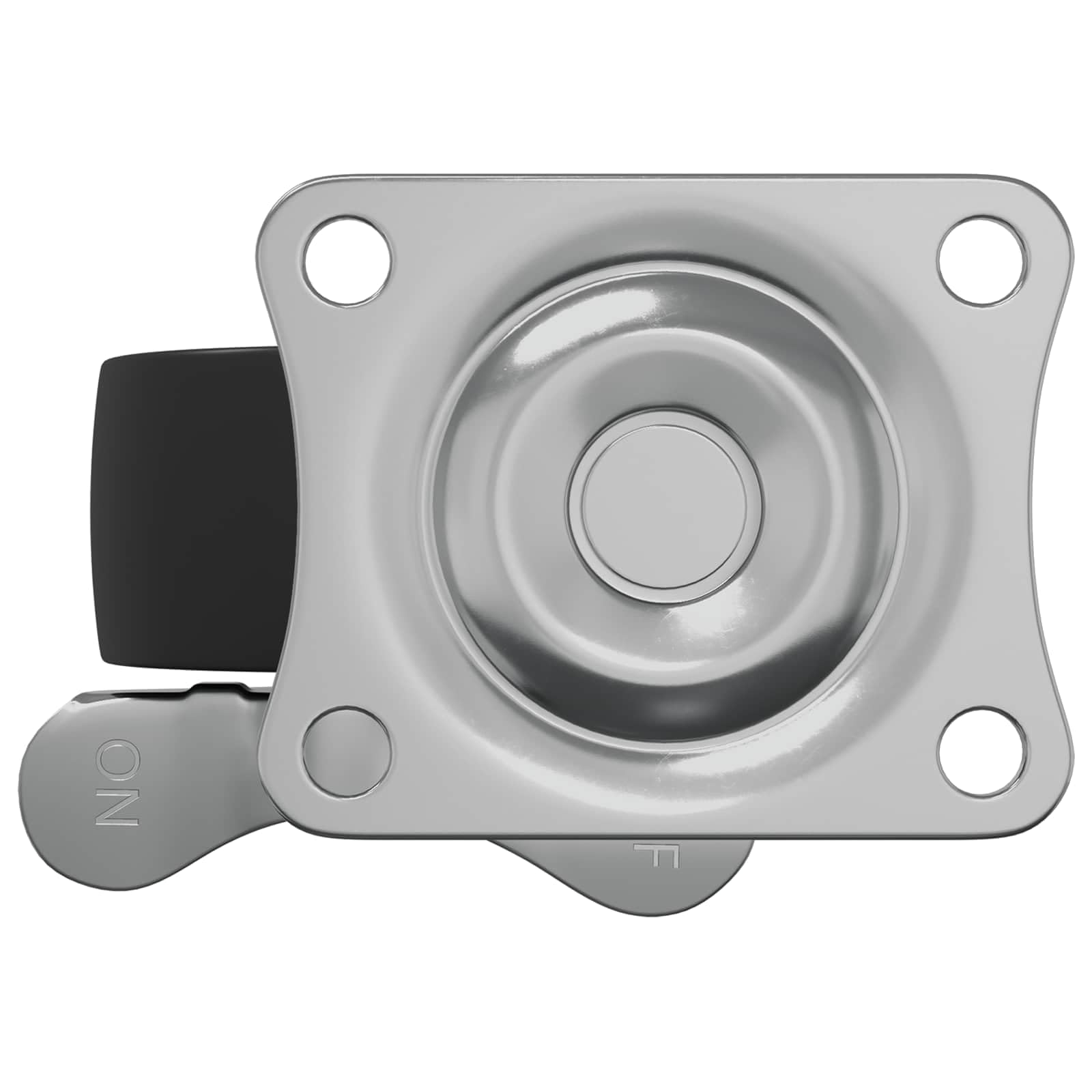 12x Lenkrollen mit Bremse, 50,7mm Möbelrollen Set, Schwerlastrollen aus Eisen und Nylon, 360 Grad Drehbare Rollen für Bürostühle und Transportwagen, Schwarz Silber