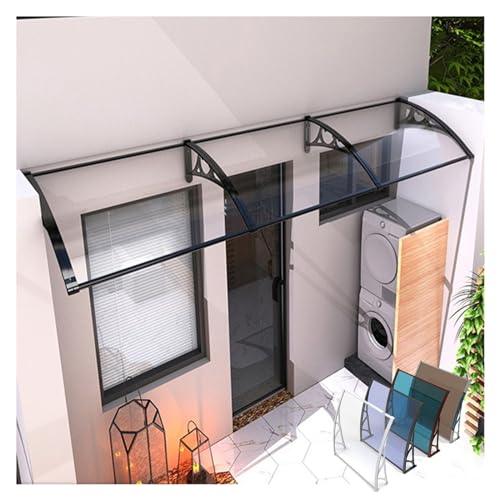 Aluminum Door Canopy Awning for Entrance, UV Rain Protection, Easy Install, Weather-Resistant Nings for Doors, 6ft Exterior Window Awning, Durable Bracket