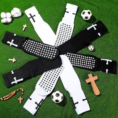 Cross Grip Soccer Socks Anti Slip Religious Christian Jesus Soccer Socks for Men and Women Football Crew3
