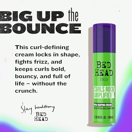 Image of TIGI Bed Head Curls Rock Amplifier Curl Cream for Definition and Enhancement of All Curly Hair Types,3.38 fl oz,(Pack of 6)