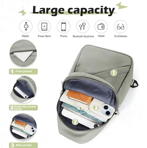 شنطة كتف وكروس أنيقة ذات سعة كبيرة للجنسين من وايفير (أسود)