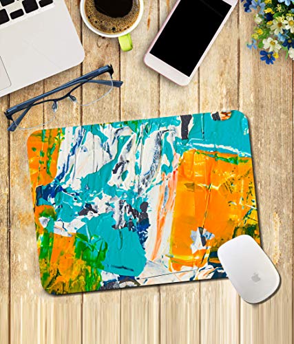 Image of WHATS YOUR KICK Abstract Pattern | Floral | Pattern | Rangoli | Printed Mouse Pad /Designer Waterproof Coating Gaming Mouse Pad for Computer /Laptop (Multi25)