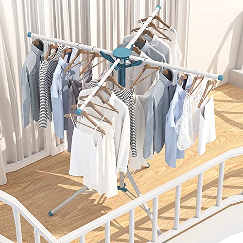 Étendoir à linge robuste et grand format en acier inoxydable pliable - 6