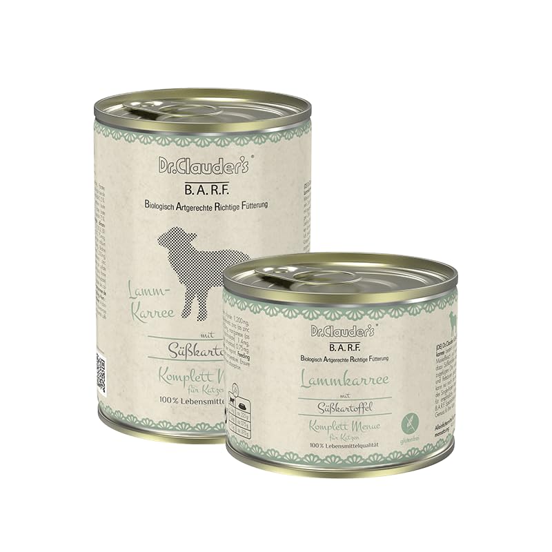Dr. Clauder's Barf Komplett Menue Lammkarree | 6 x 200 g