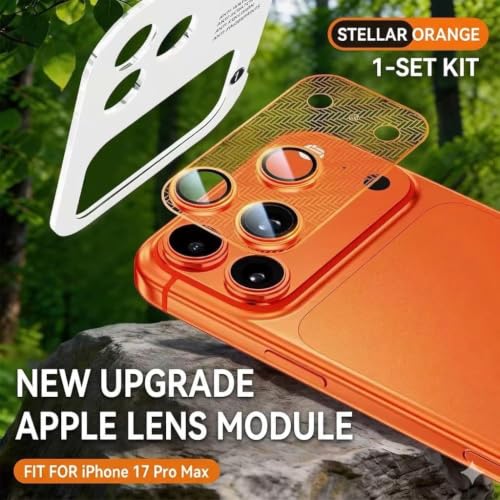 Image of Premium Camera Lens Protector Compatible with iPhone 17 Pro Max | 9H Tempered Glass Individual Ring Cover Alloy Frame Matrix Guard(Pack-1)