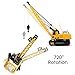 Top Race 12 Channel Rc Remote Control Kids Crane Construction Crane Tractor with Lights and Sounds - Remote Control Crane Truck for Boys and Girls Ages 3,4,5,6,7 and Up