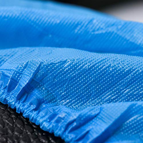 Buself Shoe Covers Disposable -100 Pack (50 Pairs) Disposable Shoe & Boot Covers Waterproof Slip Resistant Non Slip, Durable Boot&Shoes Cover, One Size Fits All (Clear Blue) (CPE Plastic) - Thumbnail 5