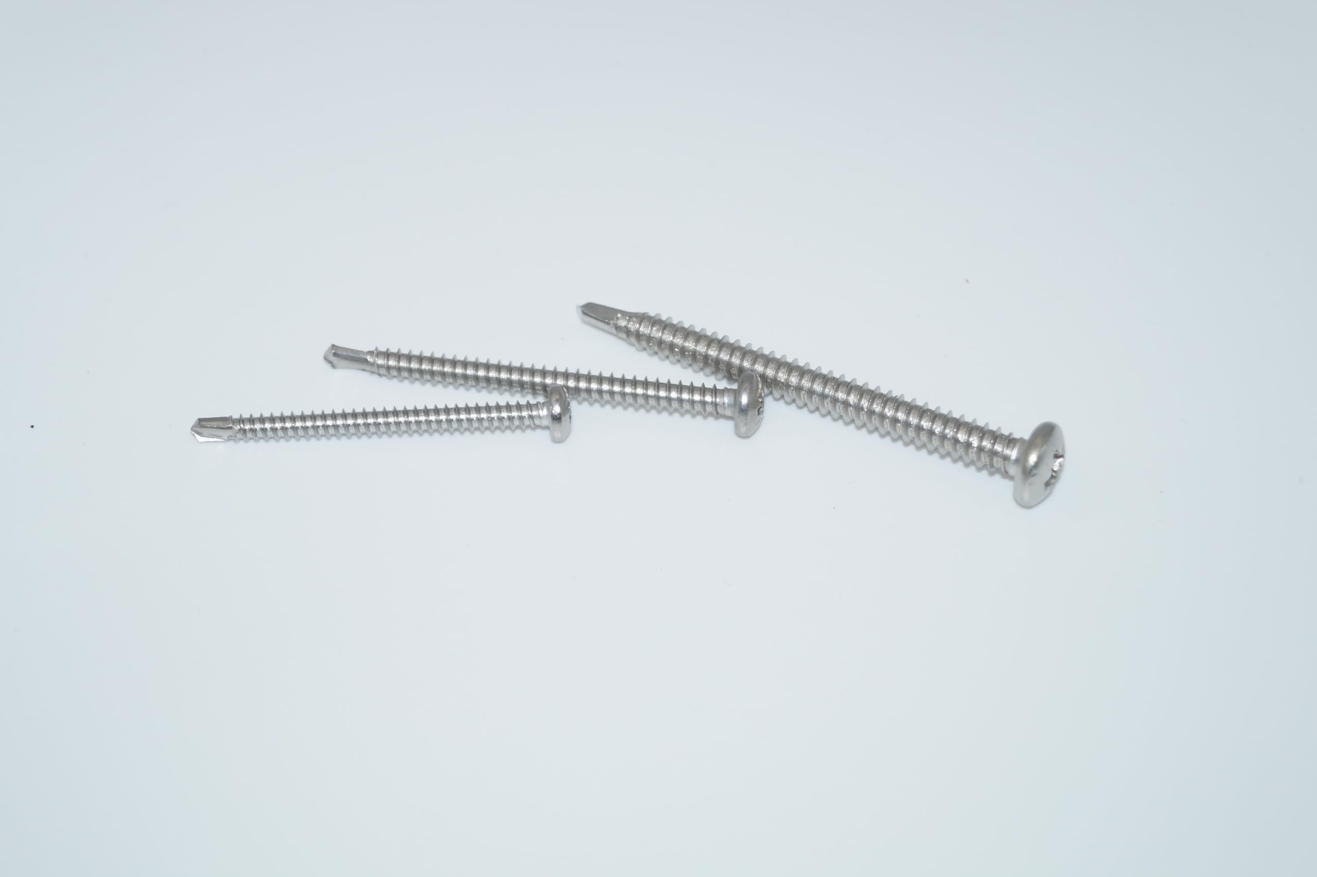 Viti A Testa Bombata Pozidrive, 2,9 X 9,5, 50 Pezzi, Forma M, In Acciaio Inox A2/V2A, Viti Autofilettanti DIN 7504/ISO 15480, Antiruggine - Foto 3