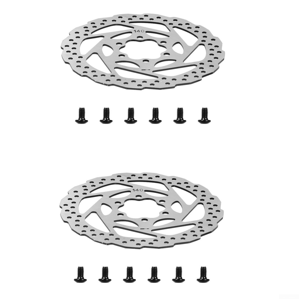 para rotor Freno para acero Inoxidable 140mm Ventilado Scooter(2PC)