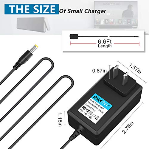 Pwron Ac To Dc Adapter Compatible With Sony Srsx5 Srsx5/Wht Srsx5/Red Srsx5/Blk Srsbtx300 Srsbtx300/Wht Srsbtx300/Blk Srs-Btx300 Ac-S125V25A Portable Nfc Bluetooth Wireless Speaker System #TOP4