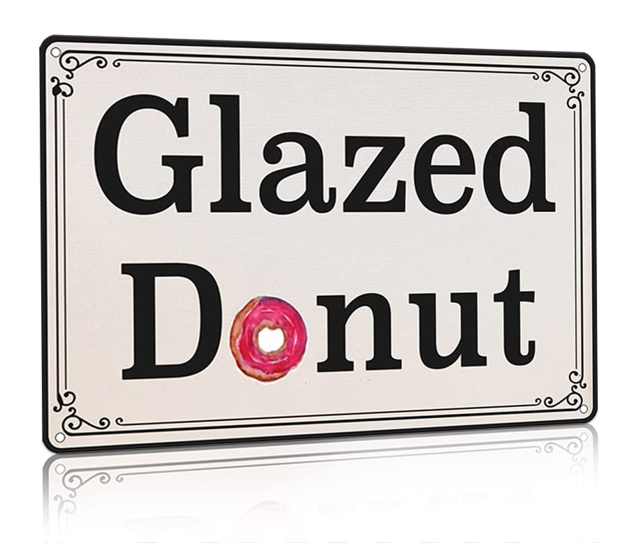 Glazed Donut Look Home Gym Decor Cycle Instructor Fitness Decor Tread Instructor Workout Quote Metal Tin Sign 16 x 12 inches - Vintage Coffee Wall Bar Decor