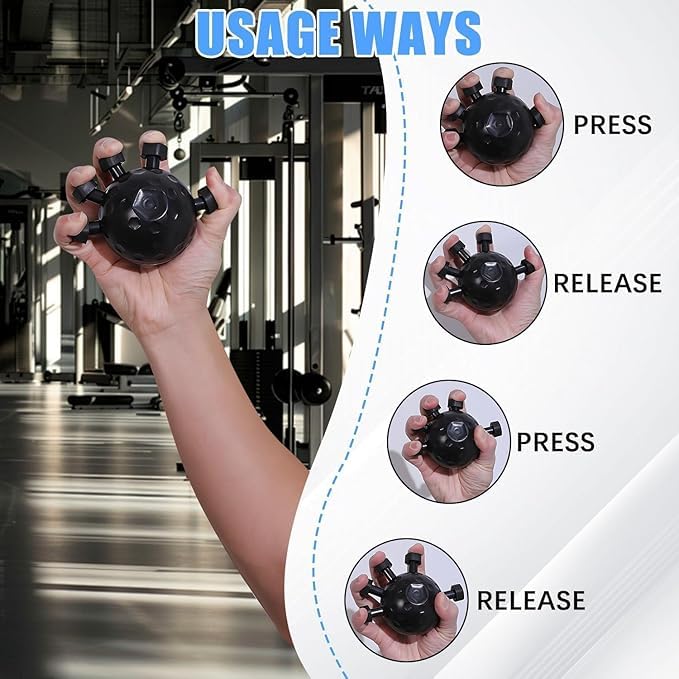 YAVRIXZ Finger Grip Strengthener, 2025 Upgrade Hand Gripper Strengthener, New Hand Grip Strengthener Finger Exerciser Gripper Tool, Silicone Grip Strength Trainer, Adjustable Hand Grip Strengthener 1