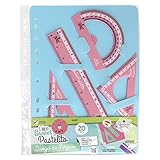 📐MATERIAL y ESTUCHES: material de plástico, con estuches o fundas de plástico muy suaves y resistentes, perfectas para guardar tus reglas y que no se dañen. Además estas reglas tienen una numeración resistente, con el paso del tiempo no se borran con facilidad.