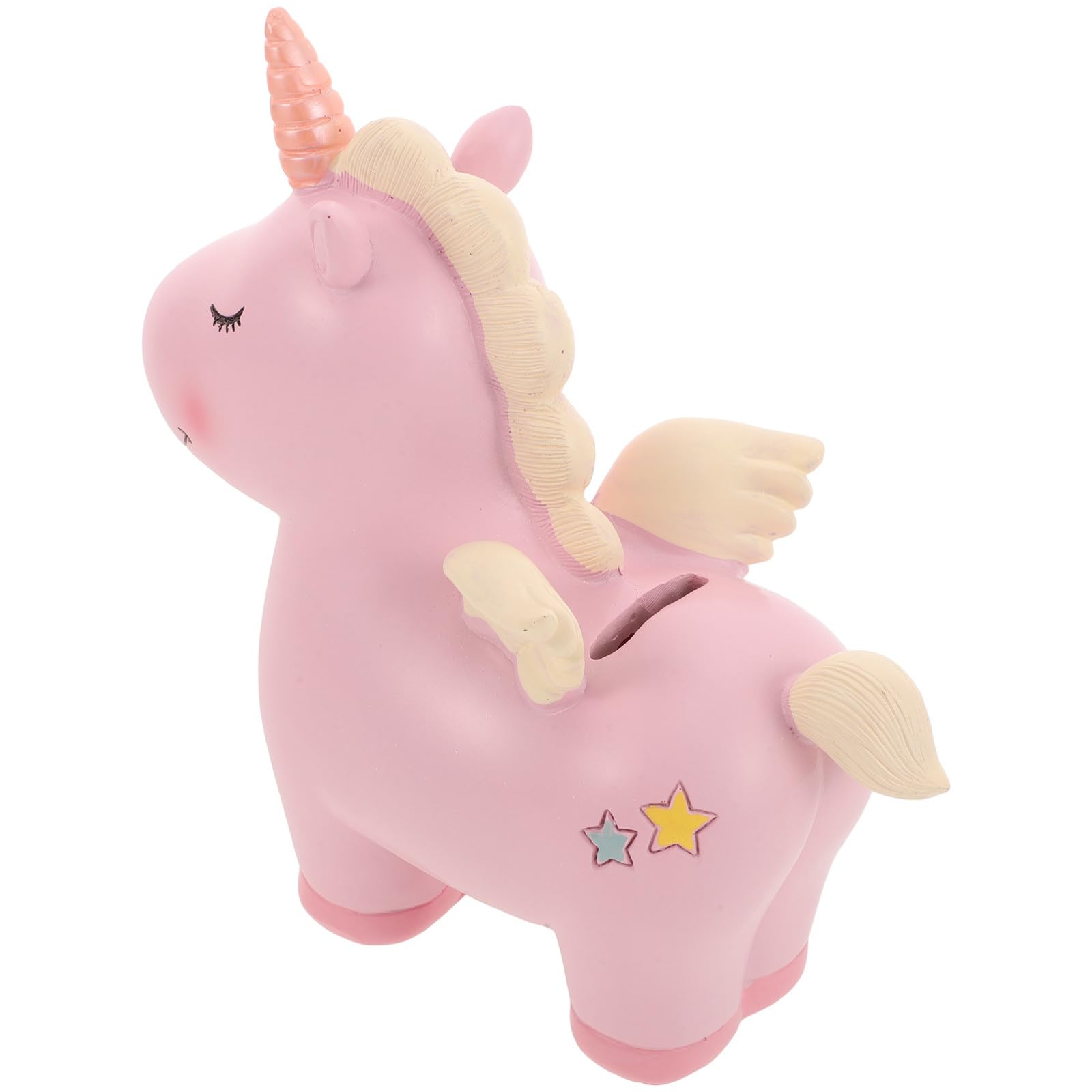 Tirelire licorne incassable en résine pour éviter les bris de monnaie