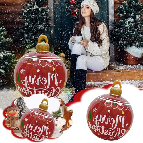 Christmas Decorations Sale Outdoor Christmas Inflatable Decorated Ball Giant Christmas Inflatable Ball Christmas Tree Decorations for New Years Wedding Party Home Decor