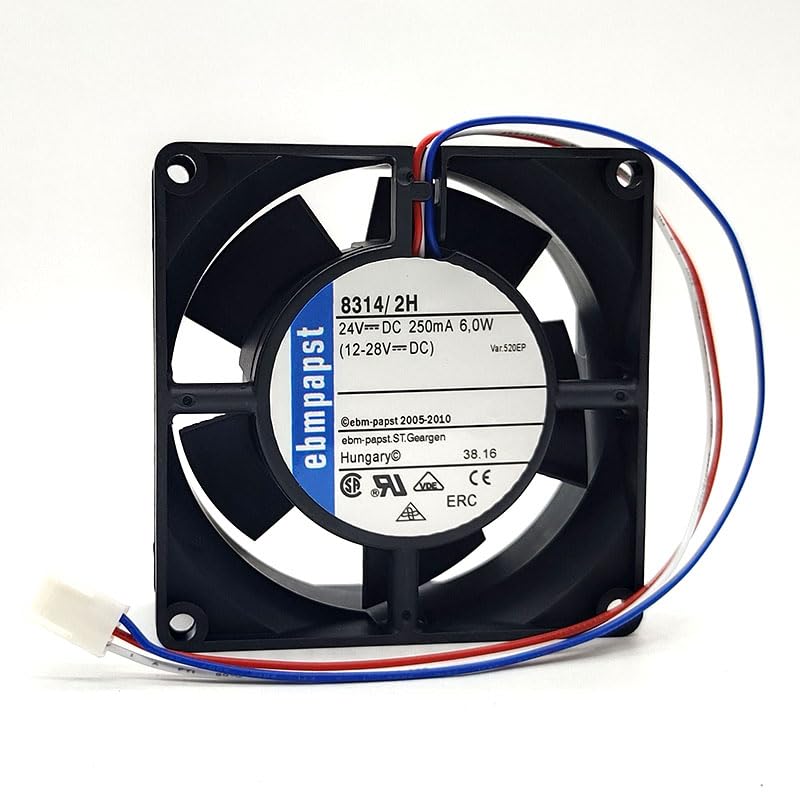 NZNYDNL EBM 8314/2H 8032 24V 6W 8CM 3-wire 3pin device inverter fan