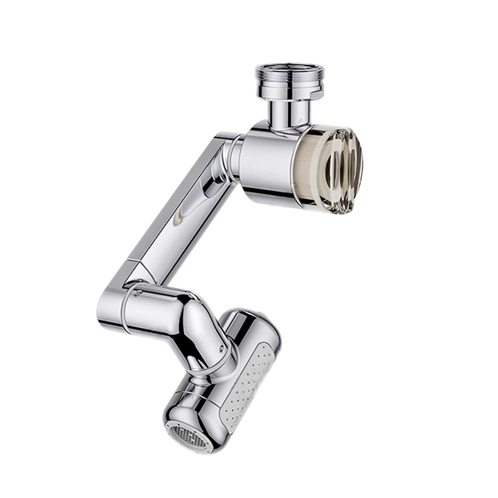 Bathroom Sink Adapter Multifunctional Swivels Faucet Adapter Rotate Faucet Nozzle for Hards Water Areas Rotate Nozzle