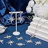 SUNNYCLUE 1 Box 20Pcs 40mm Silver North Star Charms 8 Pointed Star Charm Bulk Large Metal Guide Dangle Rings Celestial Pendant for Jewelry Making Necklace Bracelet DIY Earring Supplies Women Crafts #3