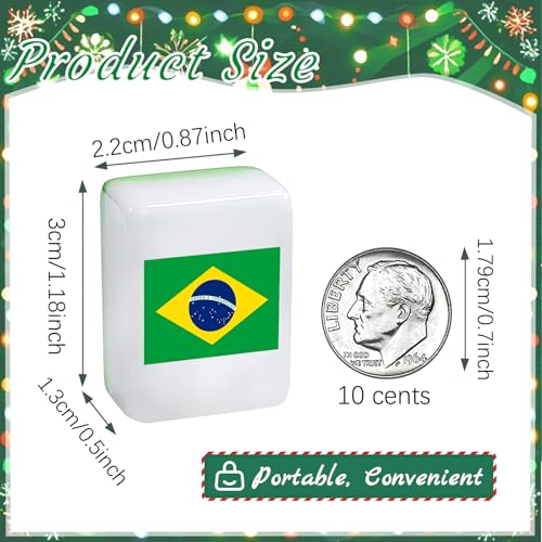 Seaside Escape Game Blocks, Mahjong Tile Game Sets with 65 Tiles 30mm Flag Pattern. - Thumbnail 5