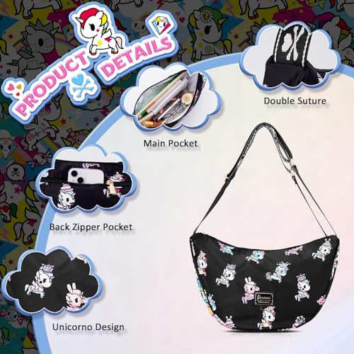 Tokidoki Official Licensed Shoulder Bag for Women Crossbody Bag Small Shoulder Handbags with Adjustable Strap4