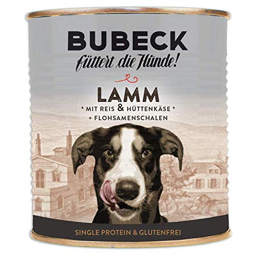 Nassfutter für Hunde | getreidefrei von Bubeck | Verschiedene Sorten (Lamm, 800g)