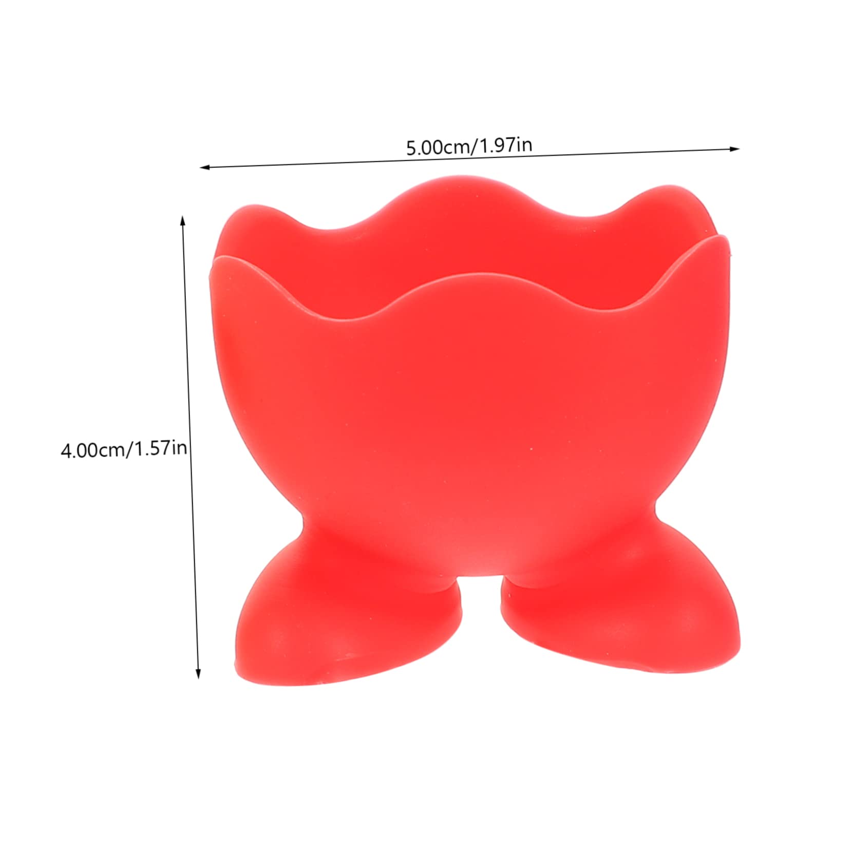 GRIRIW 12Pcs Easter Egg Storage Holders Silicone Cup Holders for Eggs Mixed Color Design for Dining Table for Parties and Family Gatherings