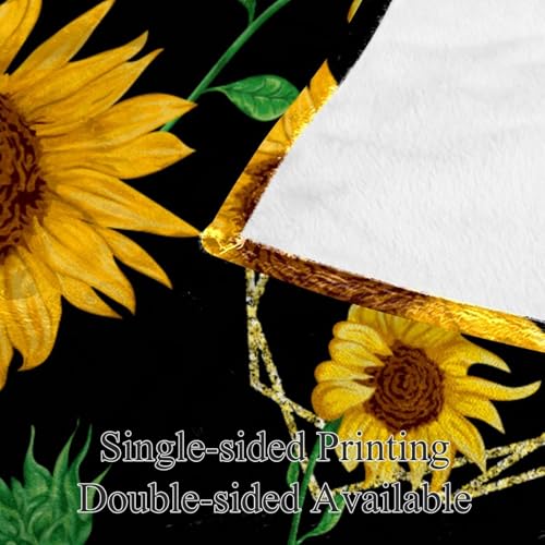 Couverture polaire tournesol jaune couverture microfibre chaude