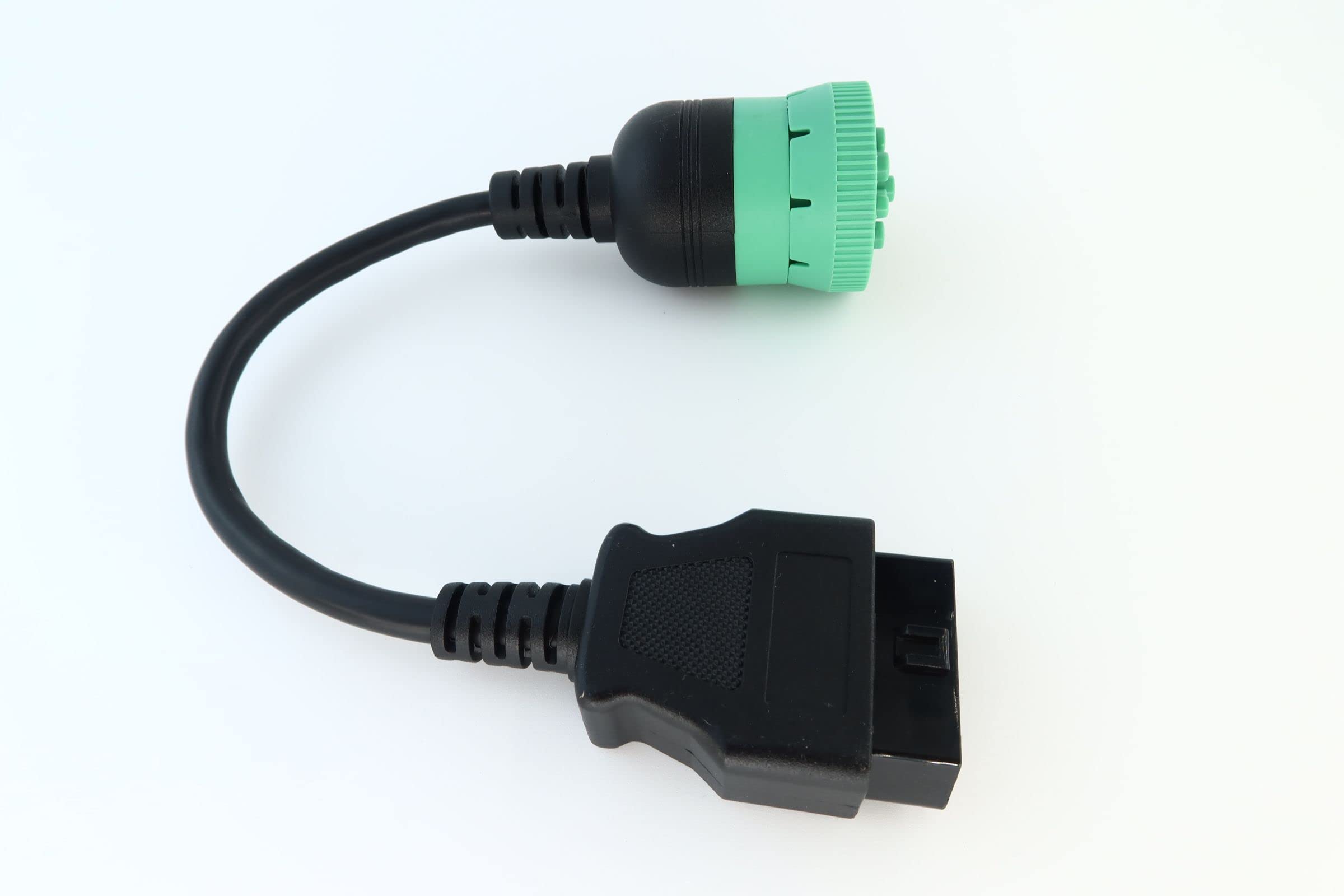 Cable adaptador J1939 macho a hembra OBD2 de 16 pines de 16 pines a 9 pines J1939, color verde
