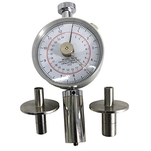 Graigar GY-3 果実硬度計 硬化計 2つの試験範囲 0.5~12kg/cm^2 (x10^5pa) と 1~24kg/cm^2 (x10^5pa)