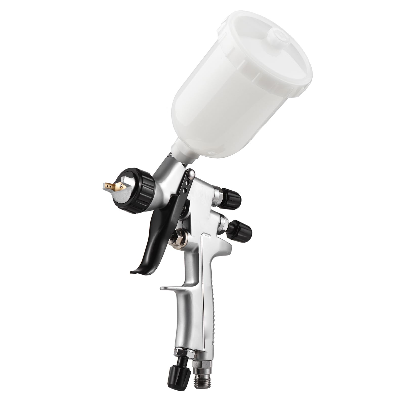 Opryskiwacz HVLP Opryskiwacz HVLP Pistolet Natryskowy Dysza 1,0 Mm Pistolet Natryskowy Pneumatyczny Zasilany Grawitacyjnie o Pojemności 250 Cm3 Regulowany Przepływ z