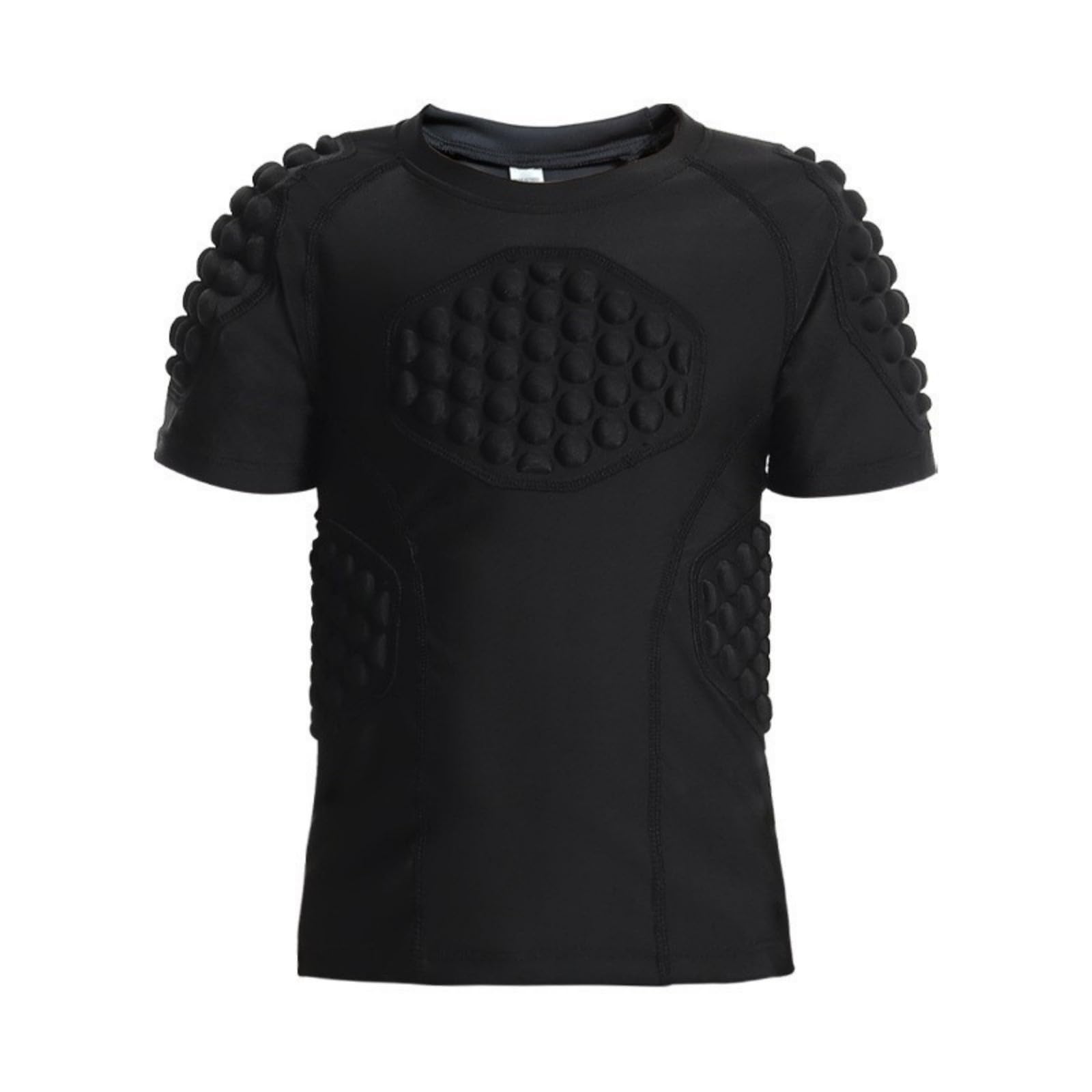 Cómoda ropa de protección contra impactos para niños, ropa antiimpacto para baloncesto, fútbol, portero, equipo de protección deportiva transpirable, de alta elasticidad, camiseta de manga