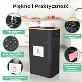 OUSFOT Butelki na Depozyty, 105L Pojemnik na Butelki Z pokrywką Wodoszczelny Nadaje się do Kuchni, Nadaje się do Szklanych Słoików, Plastikowych Butelek, Puszek