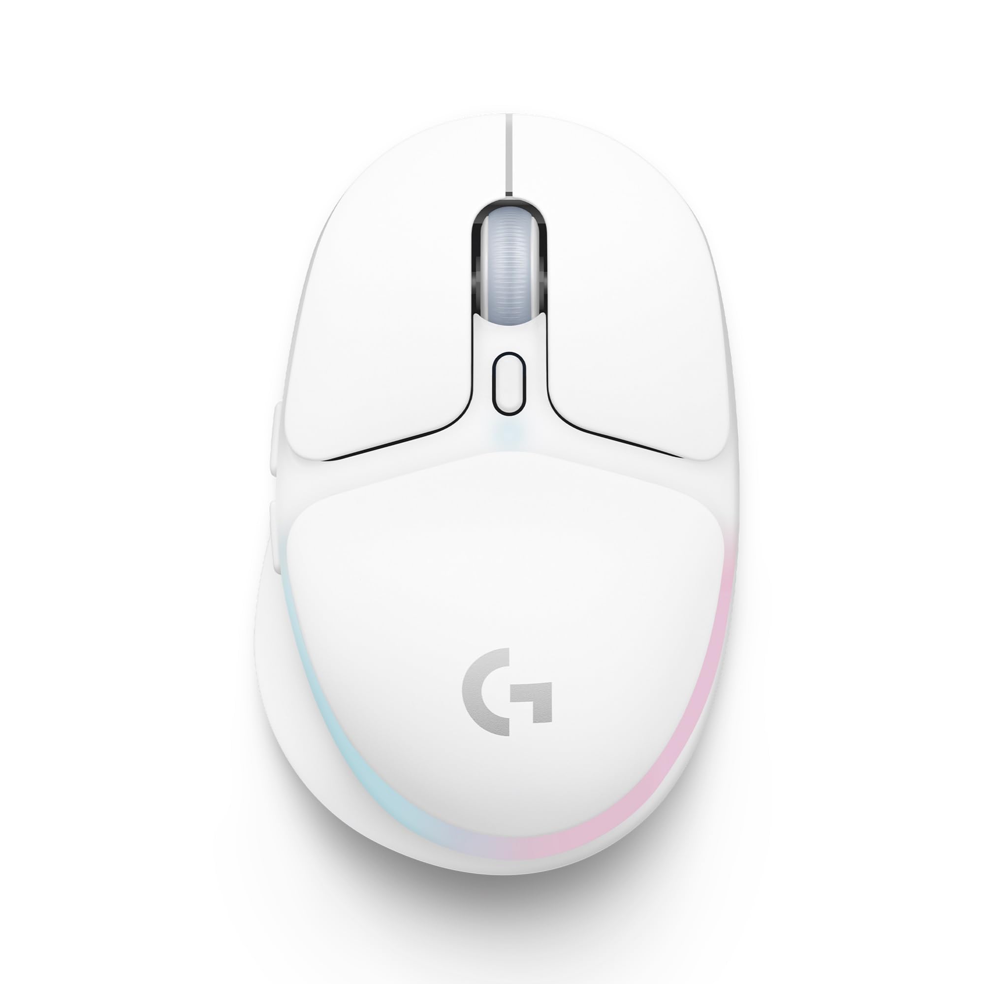 Logitech G705 Mouse Inalámbrico para Juegos, Iluminación LIGHTSYNC RGB Personalizable, Inalámbrico Lightspeed, Conectividad Bluetooth, Ligero, PC/Mac/Laptop - Blanco Niebla