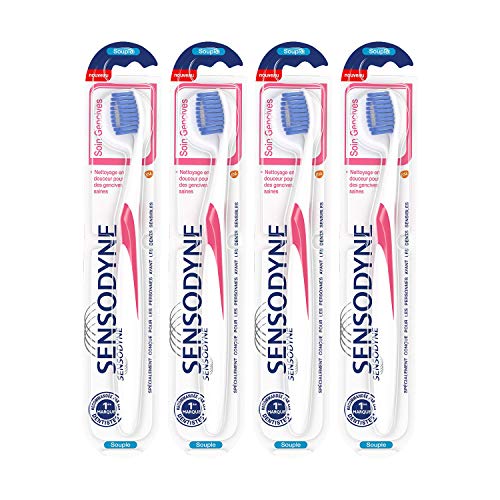Sensodyne Toothbrush Gum Care for Sensitive Teeth, Soft, Pack of 4