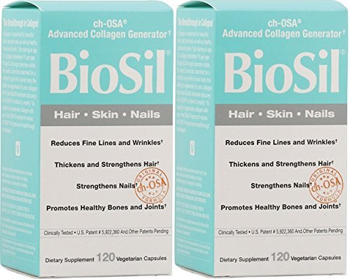 Biosil Skin & Hair & Nails Biosil 120 VCaps (Skin & Hair & Nails 2 x 120)