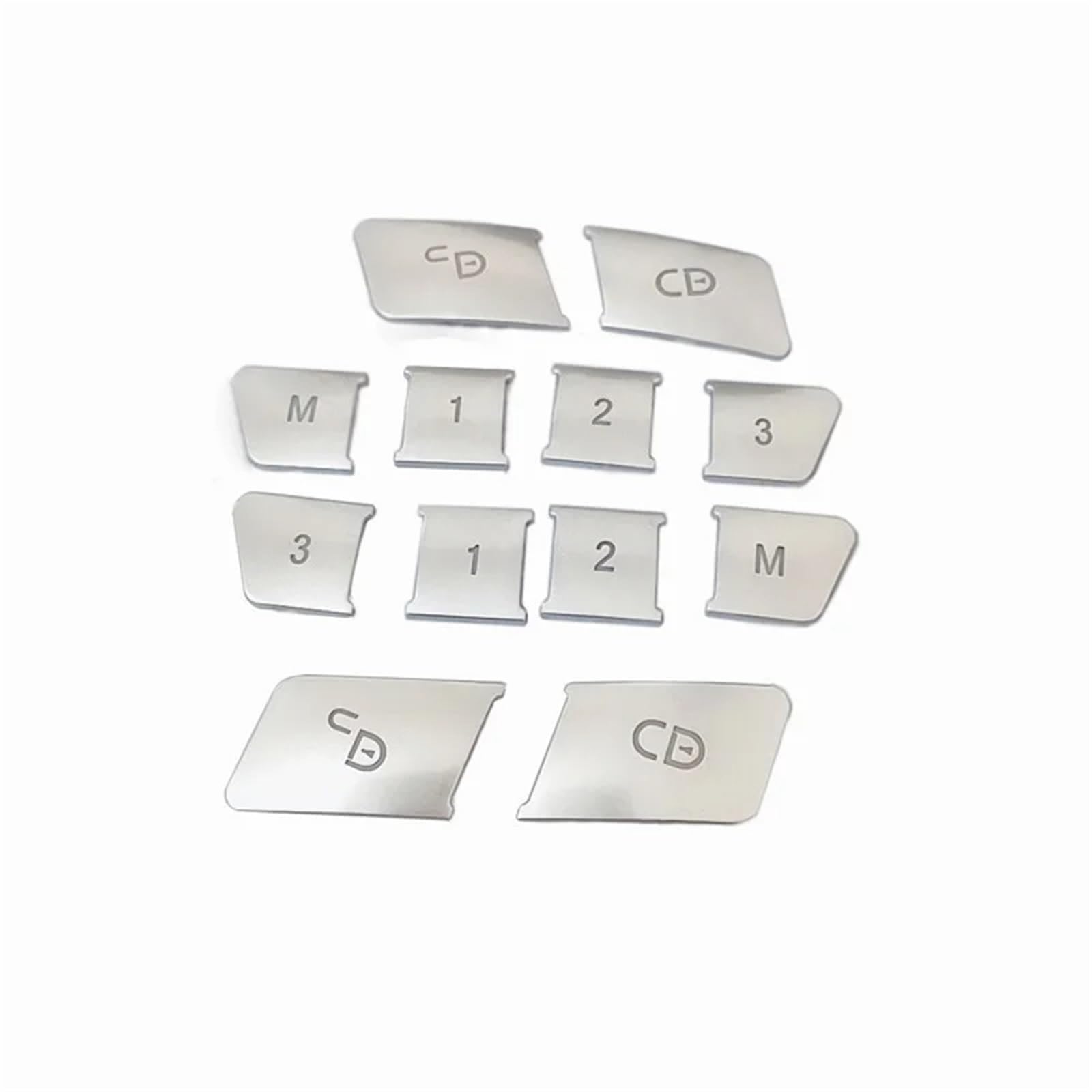 Wsbojxth One Color Repair Patch Compatible With Benz A B C E Class W204 W212 Gla X156 For Cla C117 Gle 6 Ml Gl Gls Car Seat Adjust Memory Unlock Button Cover Sticker(Window Lifter 14Pcs)