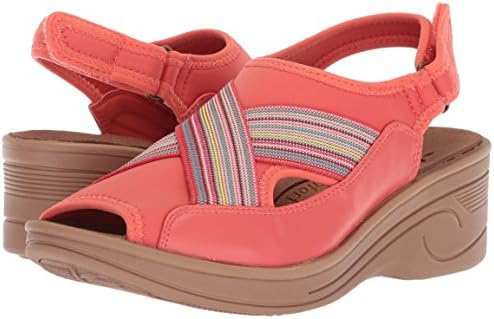 Easy Street Women's Delight Wedge Sandal, Coral Neoprene, 7 N US | Image 6