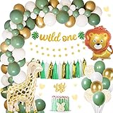 🦁🦒【Decoraciones Safari Ampliamente Utilizadas】- Nuestro juego de decoraciones para fiestas de cumpleaños salvajes es adecuado para fiestas de cumpleaños infantiles o fiestas temáticas relacionadas recomendadas para fiestas cumpleaños temáticas salvajes, fiestas calle, aniversarios y decoración fiestas para niños y niñas, esto hará que tu fiesta más interesante y atractivo y deja recuerdos profundos para tus invitados.