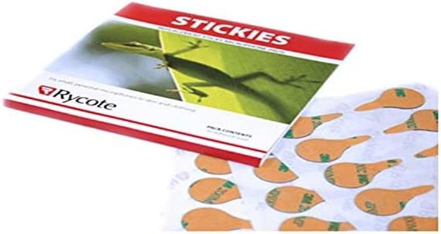 Rycote 065509 Replacement Stickies for Lavalier Microphone (Pack of 25, 30 per Pack), Natural