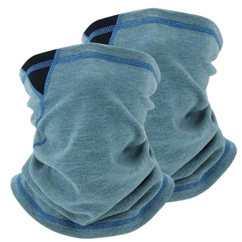 Shecret 2er Pack Thermo Winter Loop Schal, Halswärmer Gaiter für Herren und Damen, Dehnbarer Schlauchschal, Winddichter Nackenwärmer für Laufen, Wandern, Radfahren,...