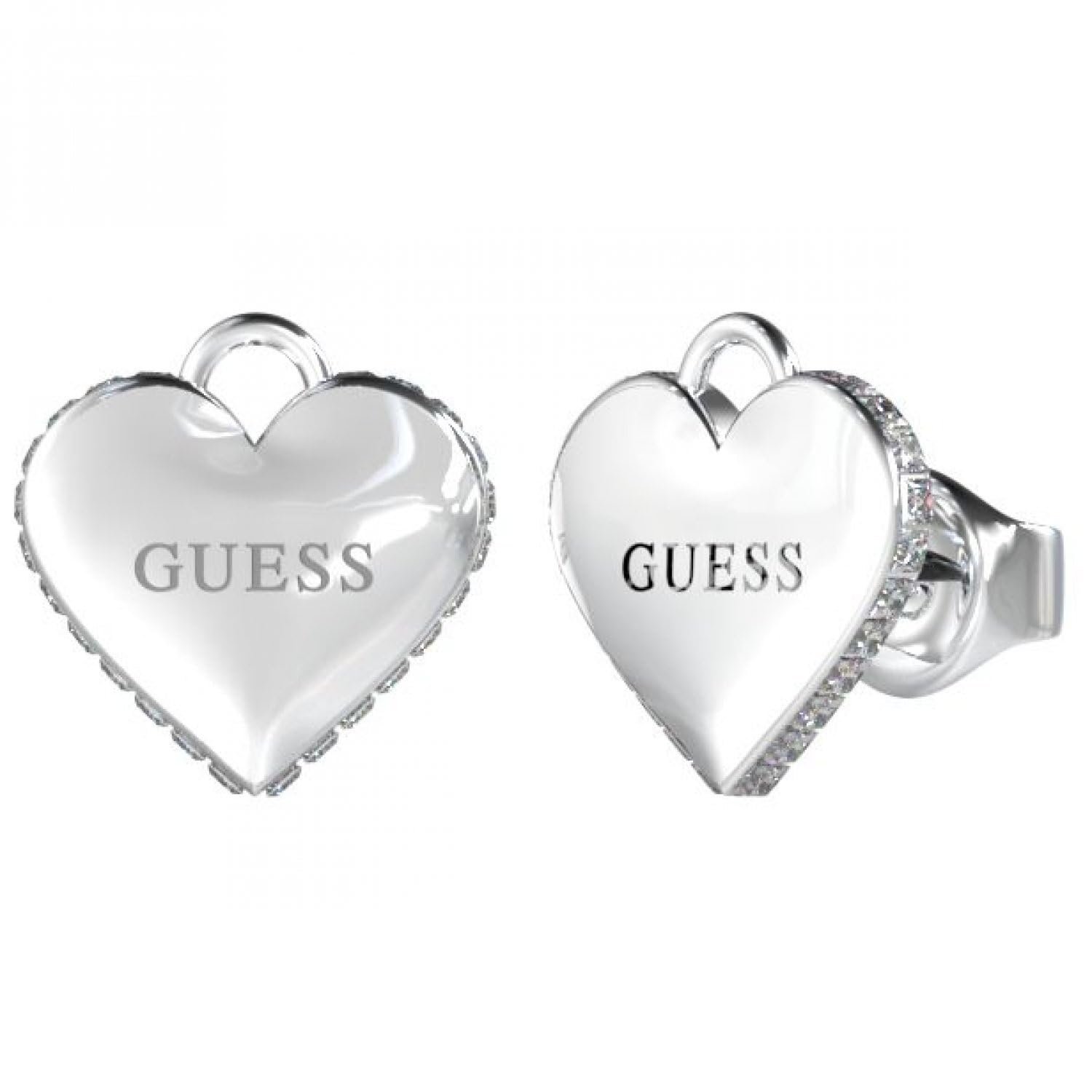 Guess BRINCOS JUBE02231JWRHT-U Brand Earrings, one Size, Non-Precious Metal, No Gemstone