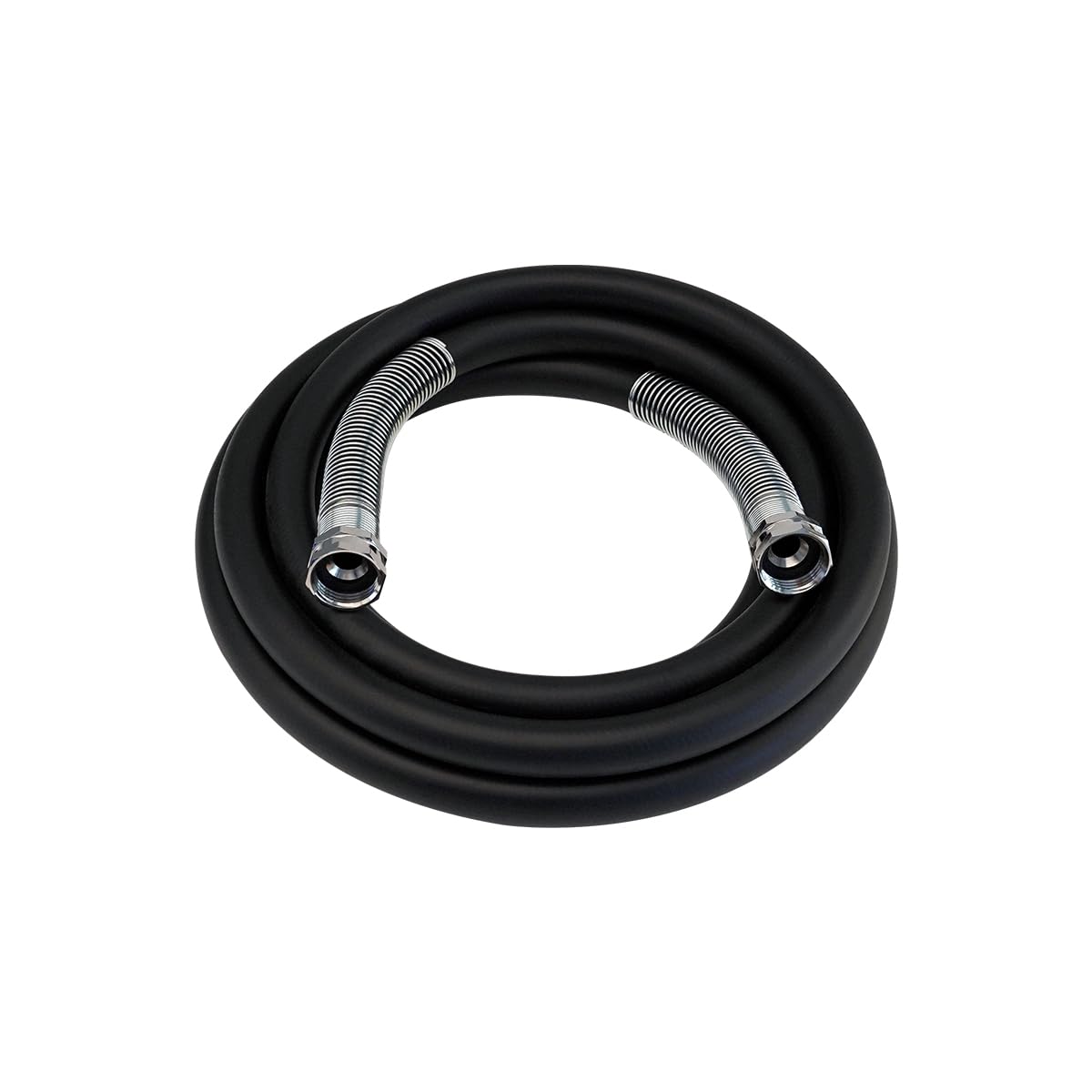 Guitrees 2026 Upgraded Leader Garden Hose 15ft x 5/8", Heavy Duty Short Water Hose, Female to Female Nickel-plated Brass Fittings, Five Layered Braiding, 1000PSI Burst, 300PSI Working (Black)