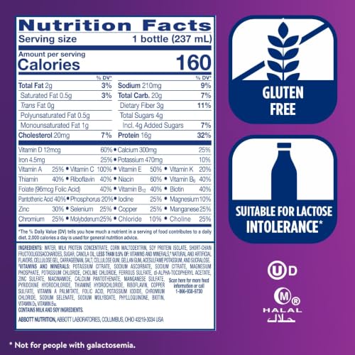 Ensure High Protein Bottled Vanilla Nutrition Shake with Fiber, Ready to Drink, 16g Protein and 27 Vitamins and Minerals, 8 fl oz, 24 Pack - image 7
