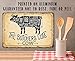 The Butcher's Cut Cow - Classic Kitchen Display, Cow Beef Cuts of Meat Chart Decor, Vintage Farmhouse and Meat Shop Decoration, 12x18 Use Indoors or Outdoors Durable Metal Sign