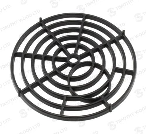 Black Round 7" 175mm Stadium Plastic Drain Grate Gully Grid Cover