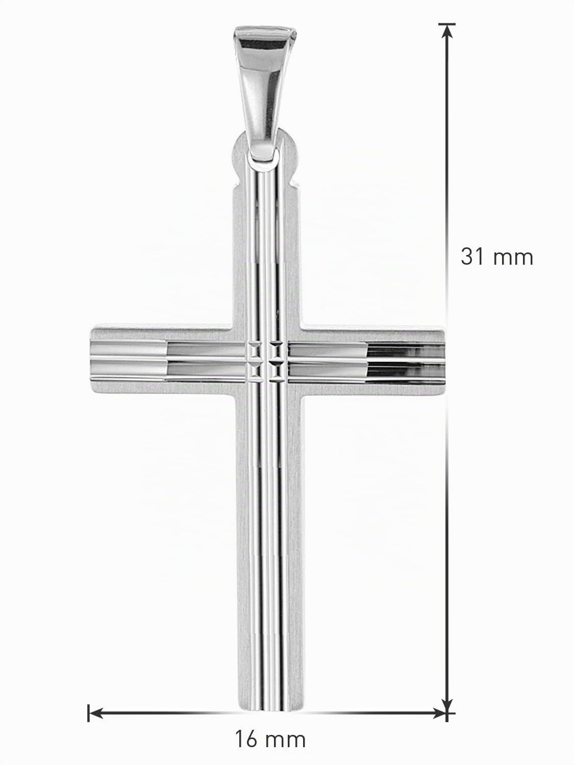 trendor Kreuz mit Herren-Halskette 925 Silber 08480